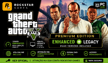 GTA V PC Enhanced + Legacy Original Rockstar Key GTA Online