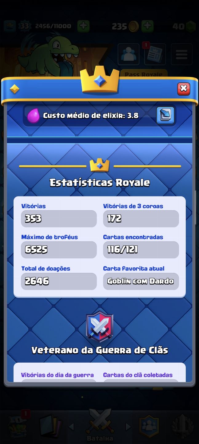 Conta Clash Royale conta rara