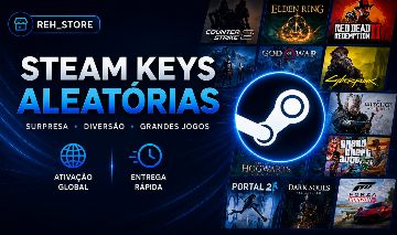 CHAVE STEAM ALEATÓRIA | JOGOS MISTERIOSOS + CHANCE DE RAROS