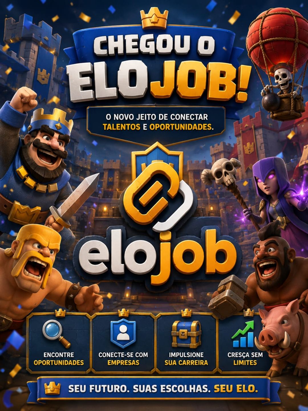 Elo job Clash Royale super promoção