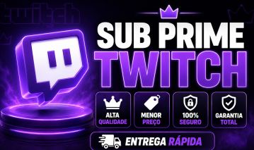 SUB PRIME TWITCH | CONTA TWITCH PRIME GAMING | TWITCH SEM AD | ENTREGA RÁPIDA