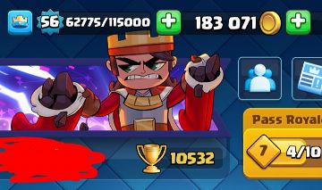CONTA CLAHS ROYALE 10500 TROFÉUS,RARA, 4 ANOS DE JOGO