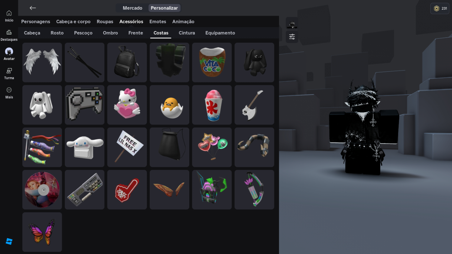 Conta 50K Gastos Roblox (Unisex), Varios Itens