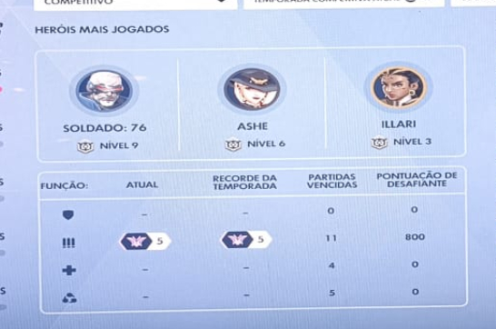 CONTA OVERWATCH 2 - RANK CHAMPION 5 (DPS)