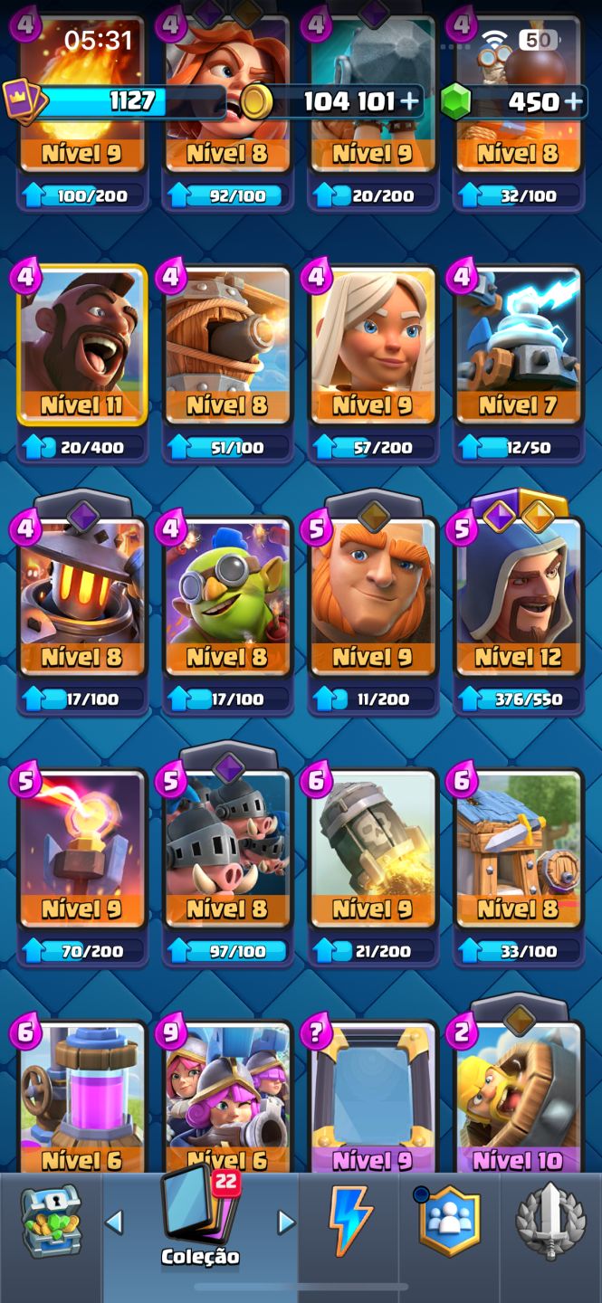 Conta Clash Royale | Rei 12 | 6.594 Troféus | Muitas Lendárias | 118/123 Cartas