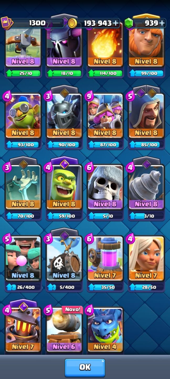 Clash Royale [CONTA] 10k troféus+ todas cartas