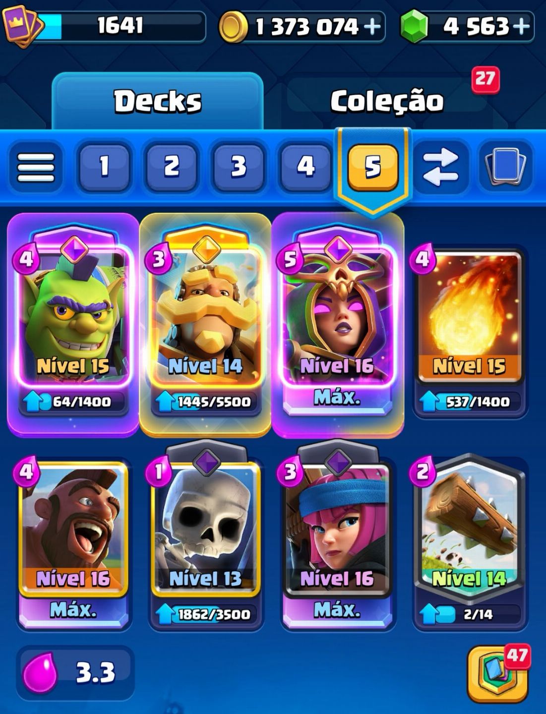 Conta de Clash royale + DE 11 MIL TROFEUS (LVL15)