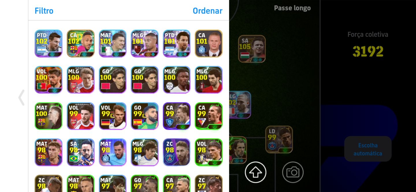 EFOOTBALL MOBILE | CONTA TOP COM JOGADORES ESPECIAIS