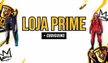 CODIGUINS + PRESENTES LOJA PRIME ATUALIZADA - JULHO - FREE FIRE