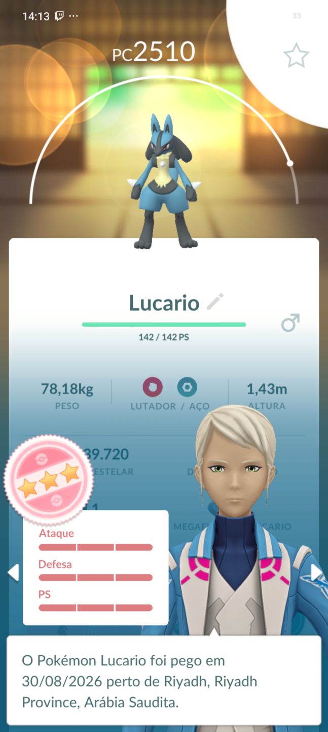 Conta de pokémon GO