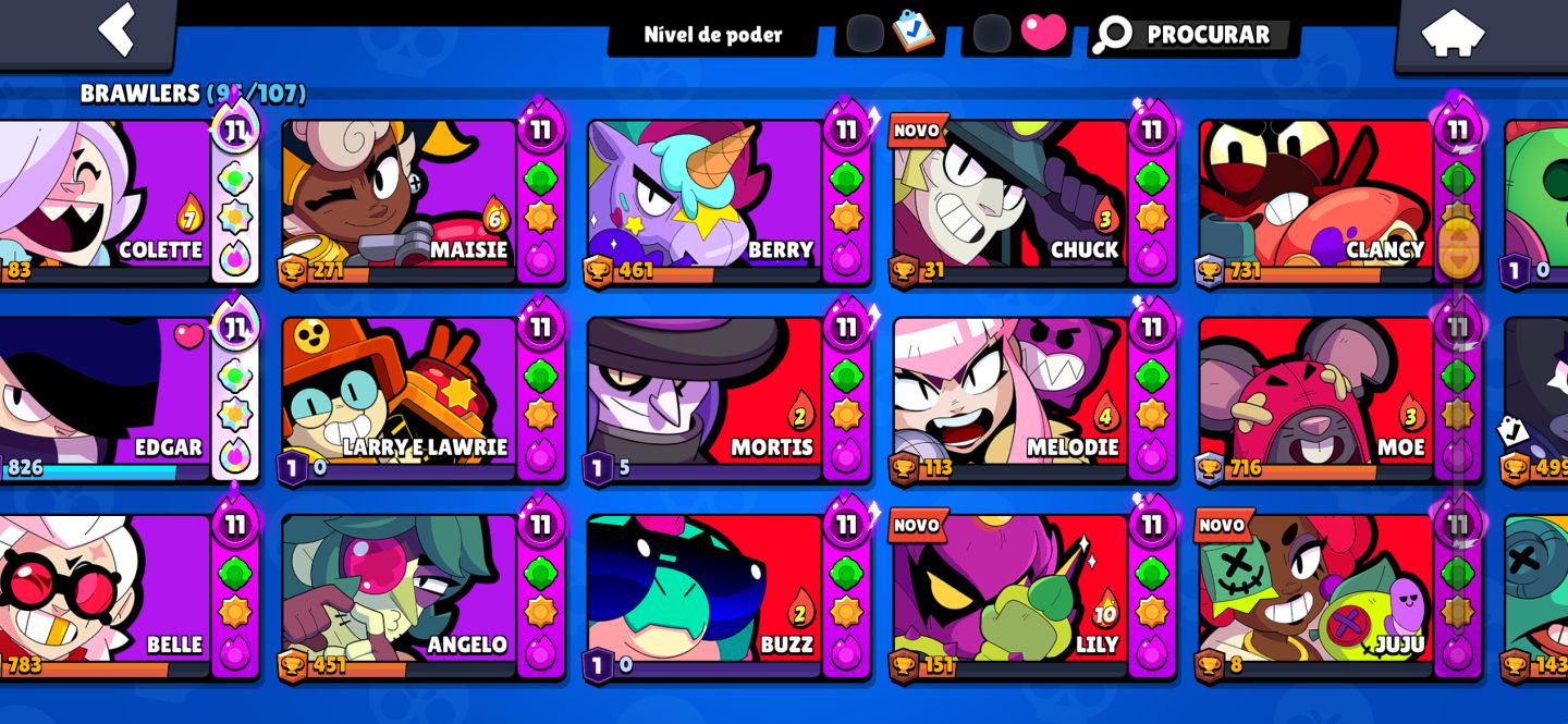 CONTA BRAWL STARS FULL! VÁRIAS HYPERS E MUITAS SKINS!