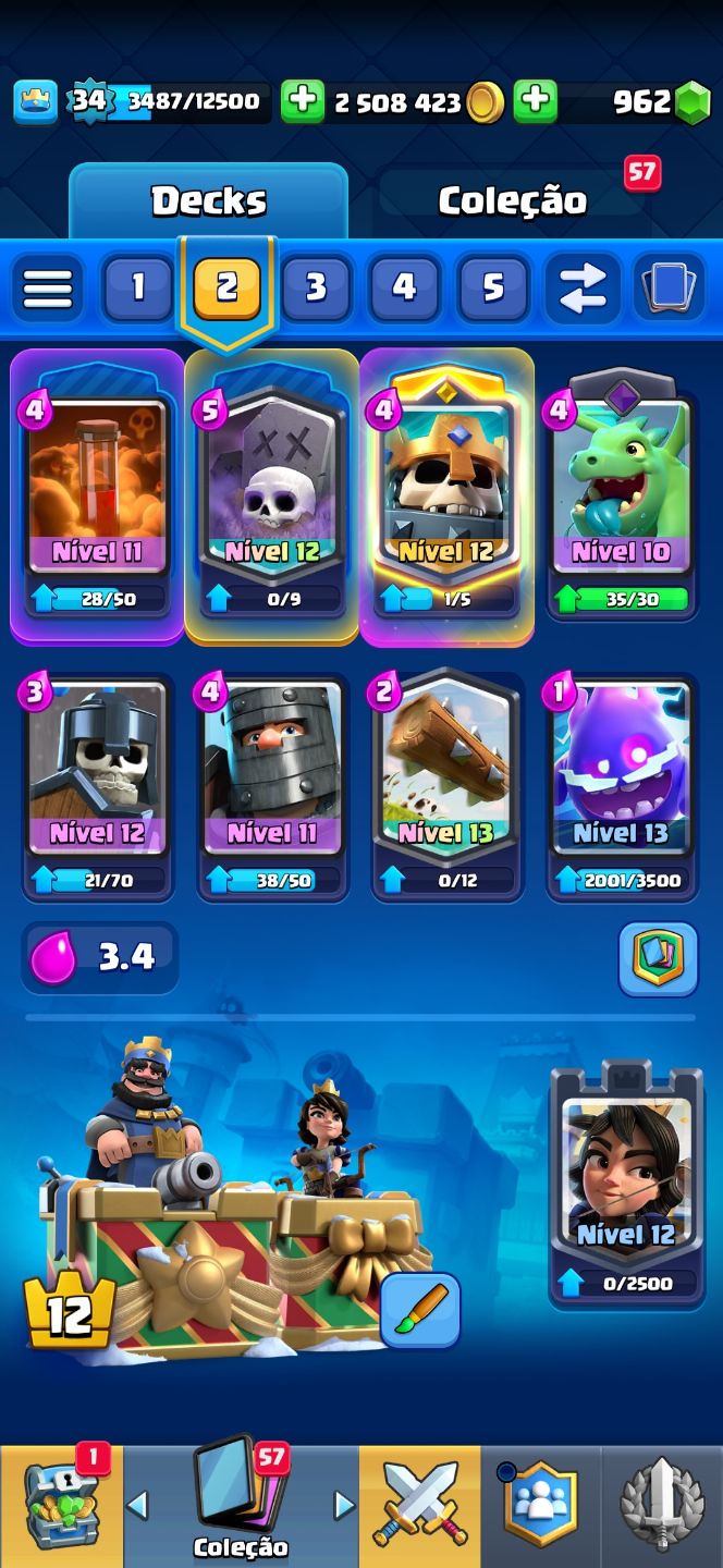 Conta Clash royale competitiva 8k+