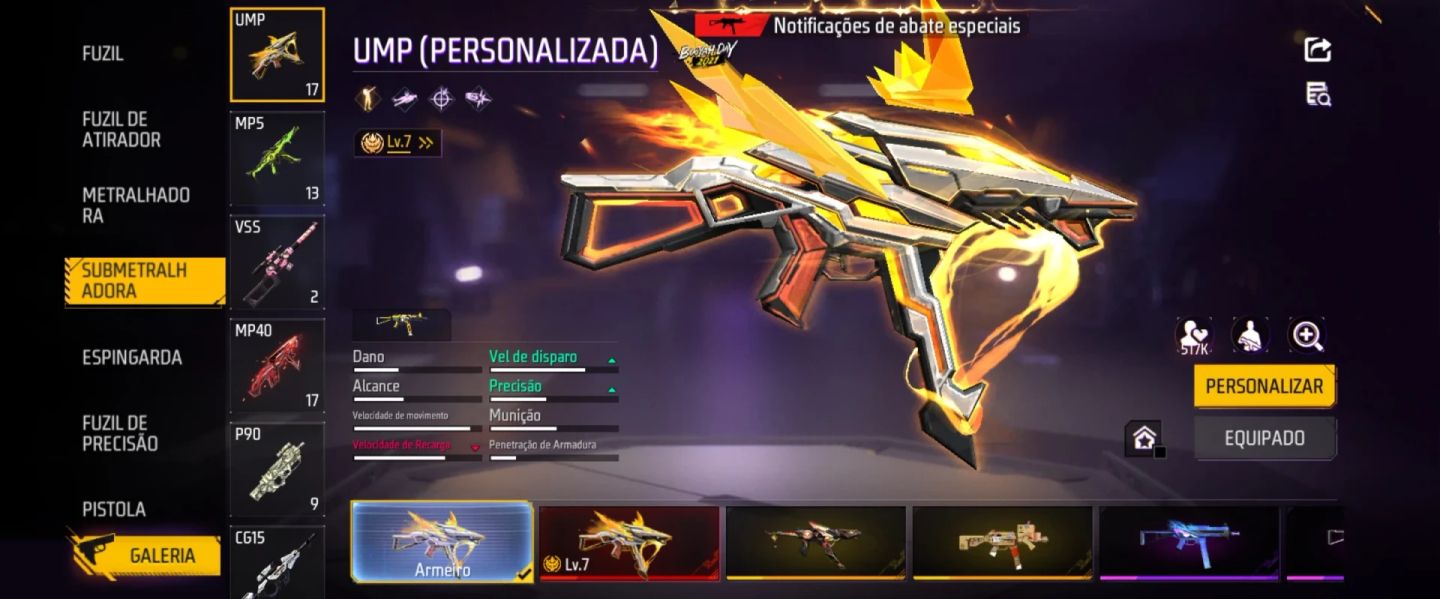 Conta de FF Full gemadinha
