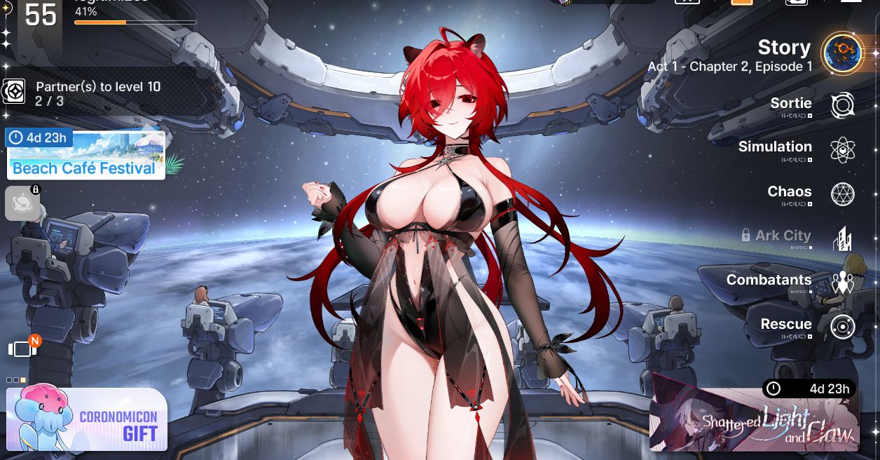 CHAOS ZERO NIGHTMARE CZN | LVL 55 | (ARABELLA E2, OLGA , HILDE, SERENIEL) SELETR