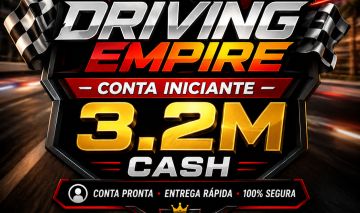 DRIVING EMPIRE | CONTA INICIANTE | 3.2M CASH | ENTREGA RÁPIDA