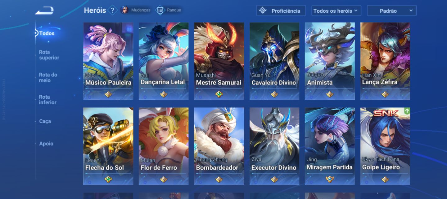 CONTA HONOR OF KINGS 156 SKINS+ 113 HERÓIS | 3x GM (T7/T8/T9)
