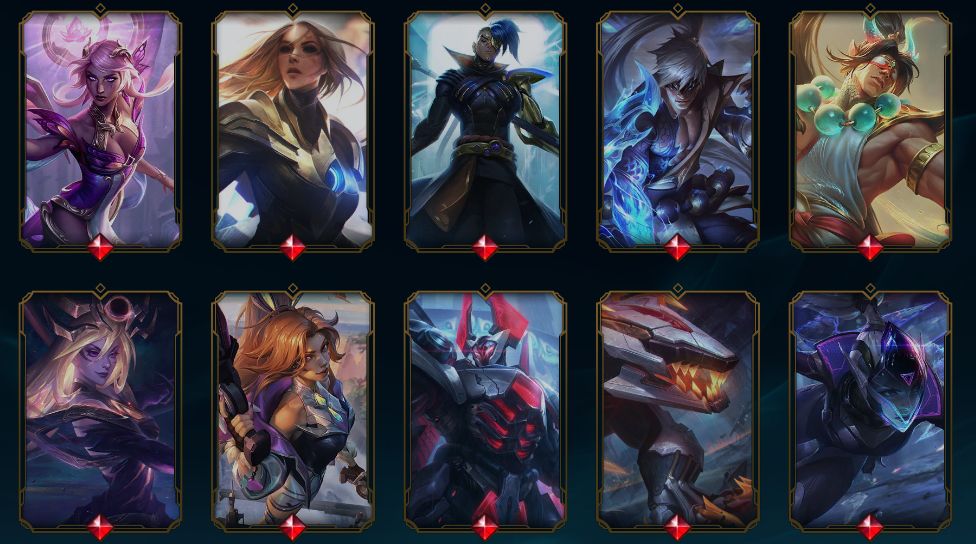 Conta LOL com 400 skins