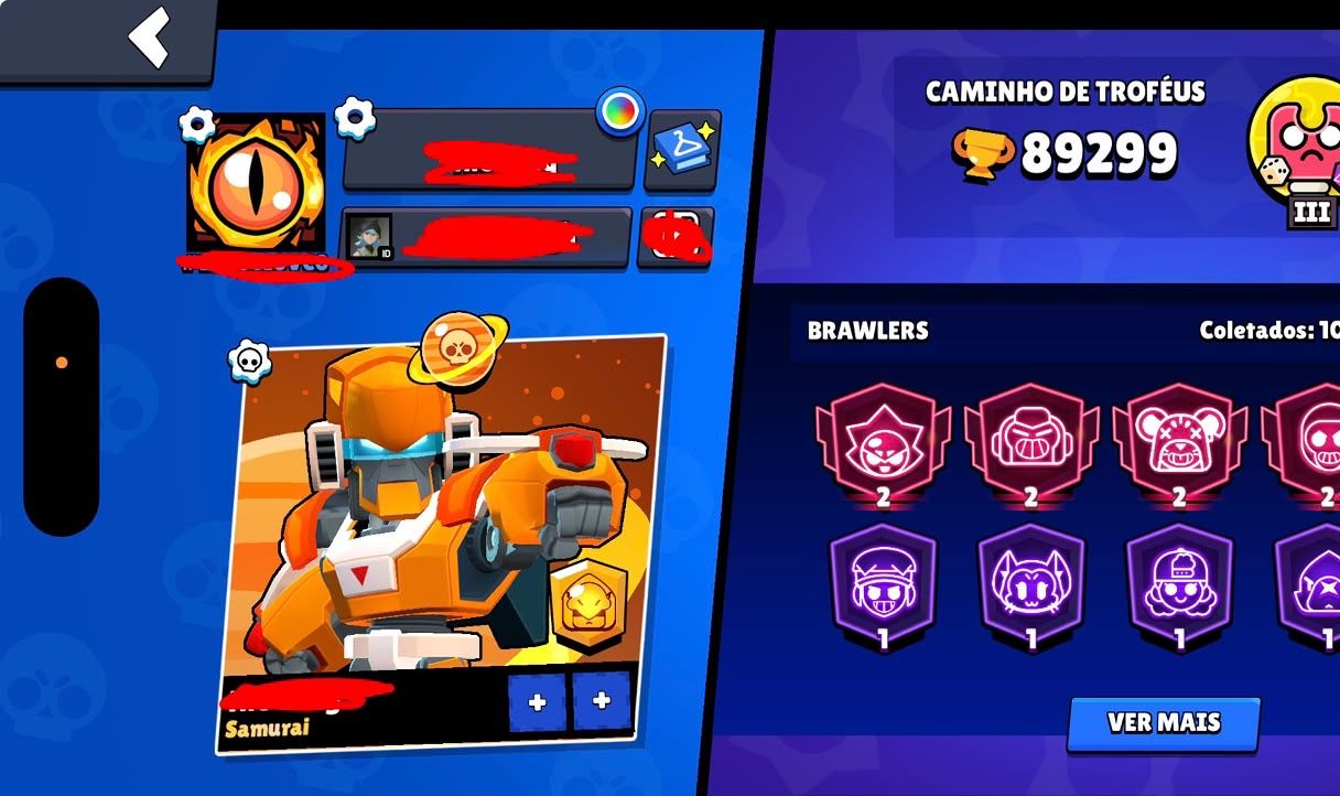 CONTA DE BRAWL STARS 90K DE TROFEUS | 107 BRAWLERS varias skins