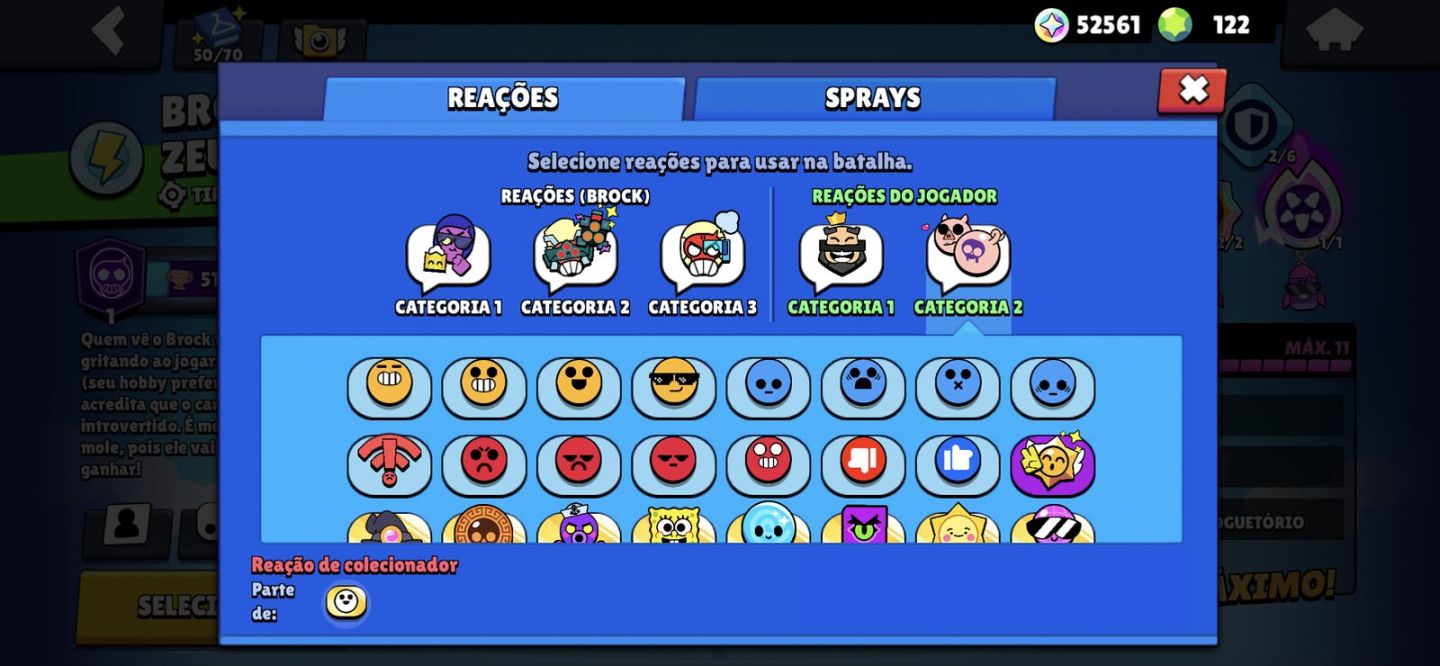Conta de brawl stars quase Full, já pegou mestre.