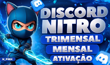 [DISCORD] NITRO GAMING 3 MÊSES + 14X IMPULSOS NO SEU SERVIDOR + ENTREGA RÁPIDA!!