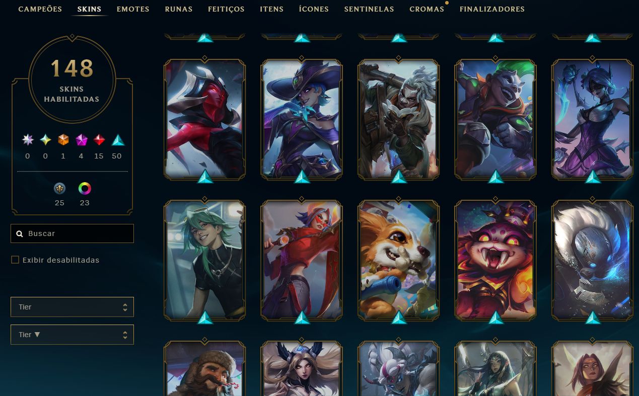 Conta LVL 361, 148 skins com Leblanc Lenda Ascendida , Katarina PRESTIGIO