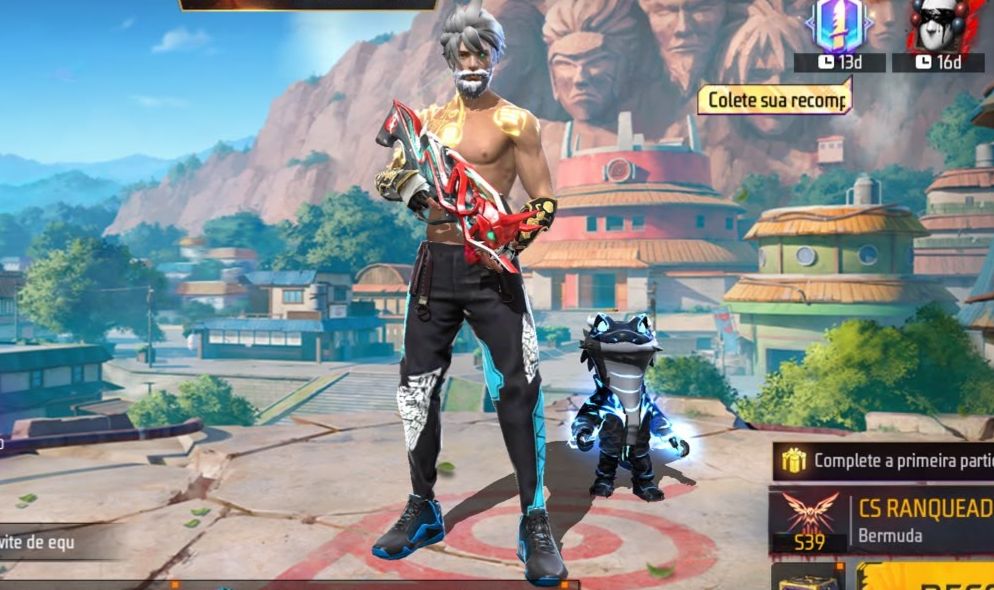 FREE FIRE | CONTA ANTIGA 7 ANOS | SUPER GEMADA | +1.000 PEITAS
