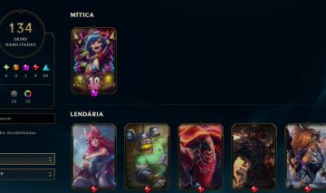 LEAGUE OF LEGENDS 134 SKINS FULL CHAMP UNRANKED NIVEL 202
