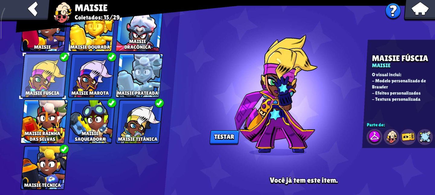 CONTA BRAWL STARS OG 2019 |62K TROFÉUS| 130+ SKINS(MÍSTICAS/LENDÁRIAS)+ 72 HIPER