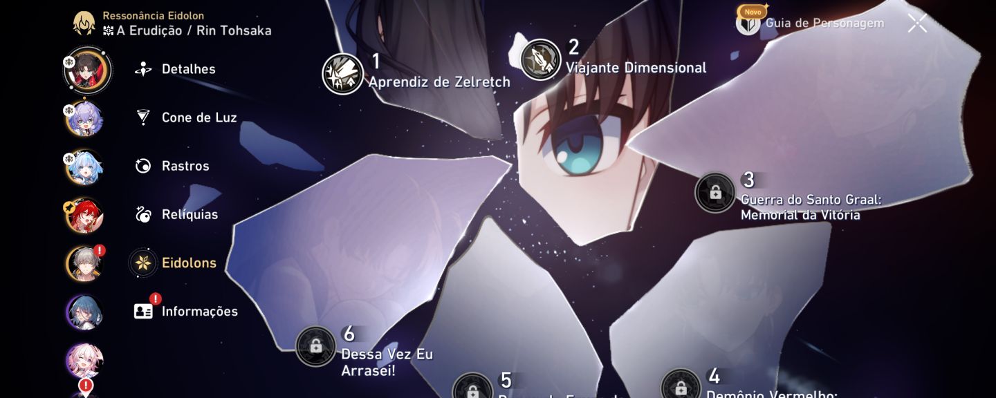 Conta honkai star rail lv60 com rin e2