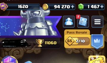 Conta clash royale arena 27. Com todas as cartas desbloqueadas
