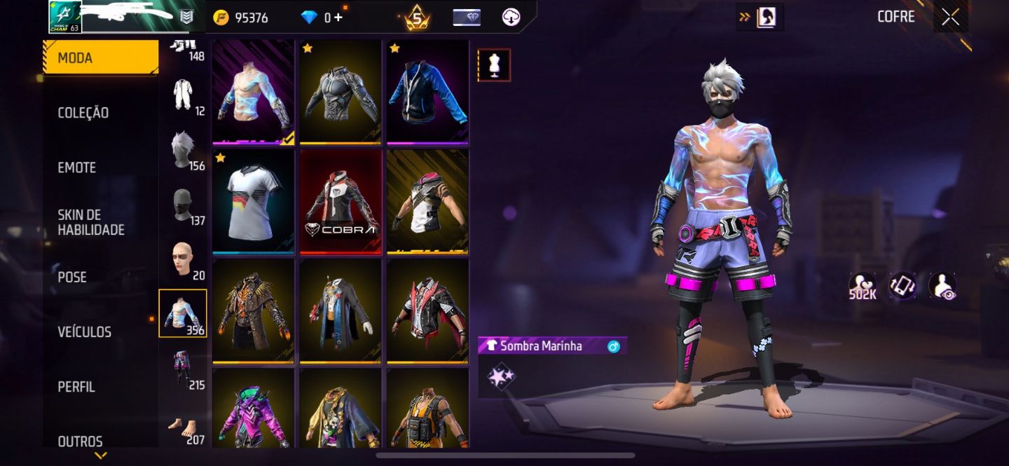 CONTA DE FREE FIRE MUITO ANTIGA - FULL ACESSO - ENTREGA AUTOMÁTICA!!