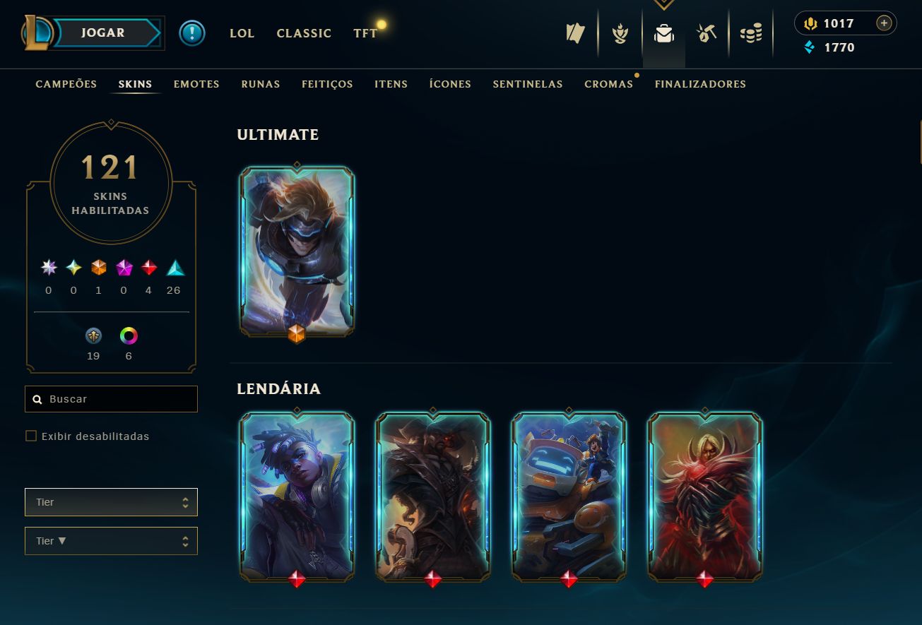 [ACESSO IMEDIATO] Ranked Open 121 Skins 125 Campeões 1K DE RP