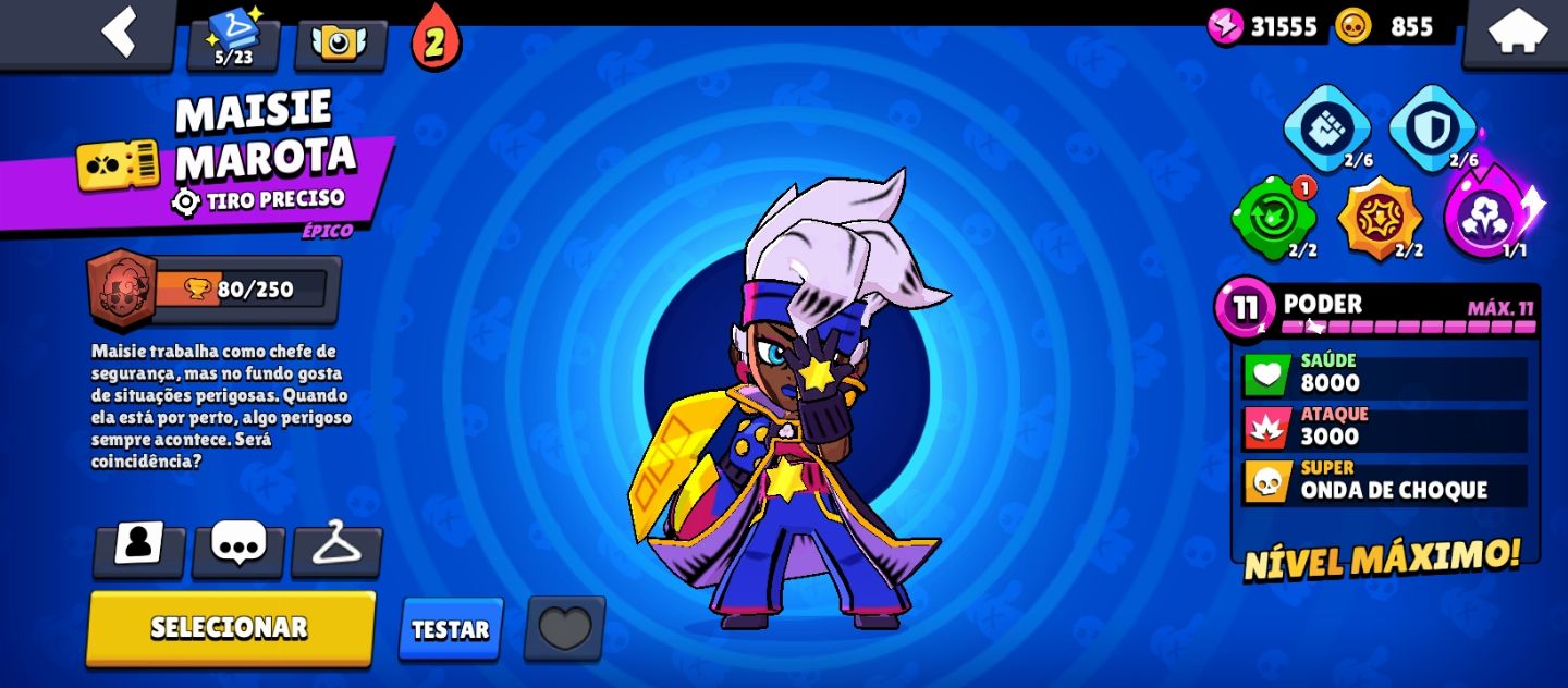 CONTA DE BRAWL STARS MUITOS BRAWLERS E COM MUITAS SKINS