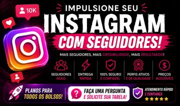 Seguidores no Instagram (100 SEGUIDORES PROMOÇÃO)