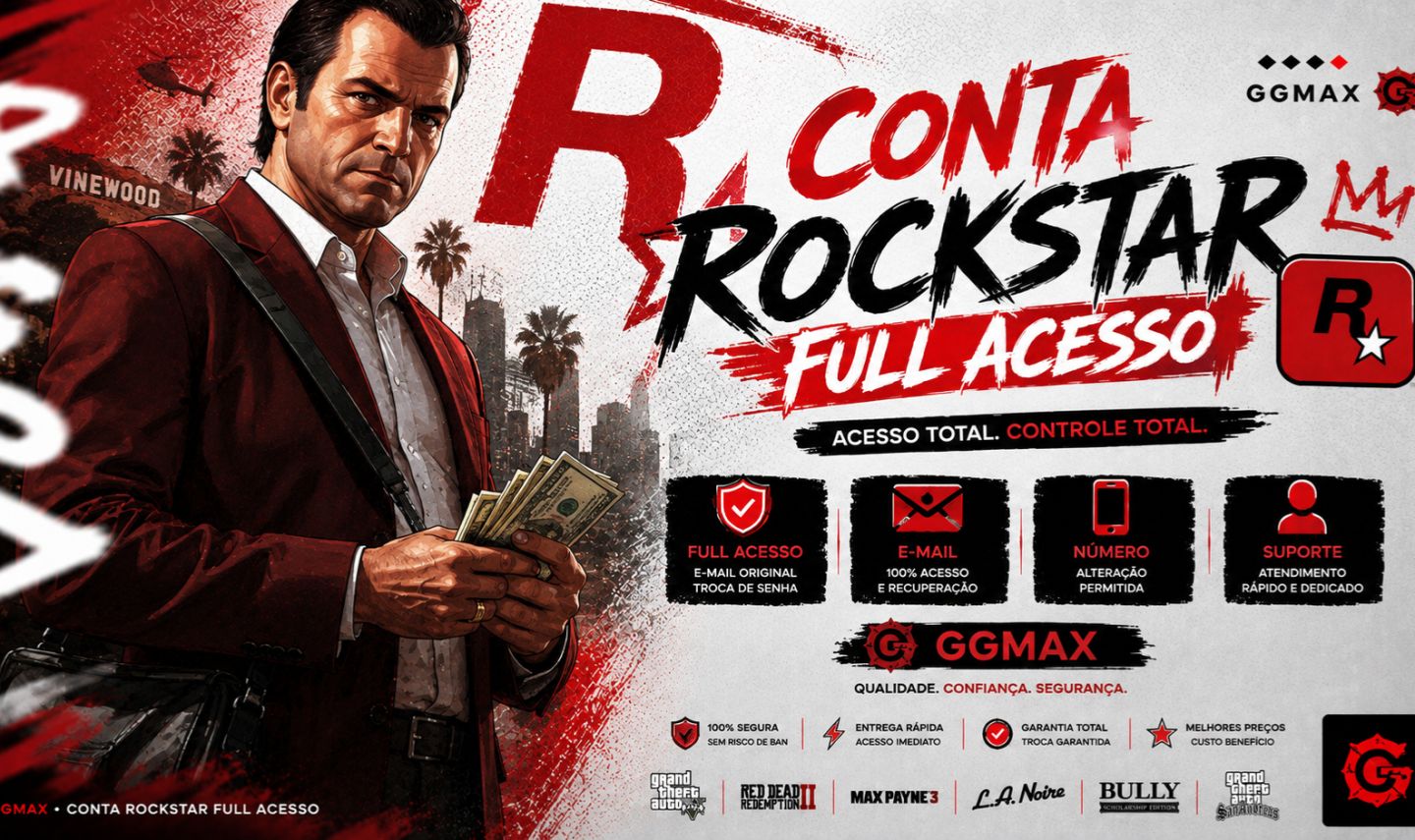CONTA ROCKSTAR FA LICENCIADA GTA V