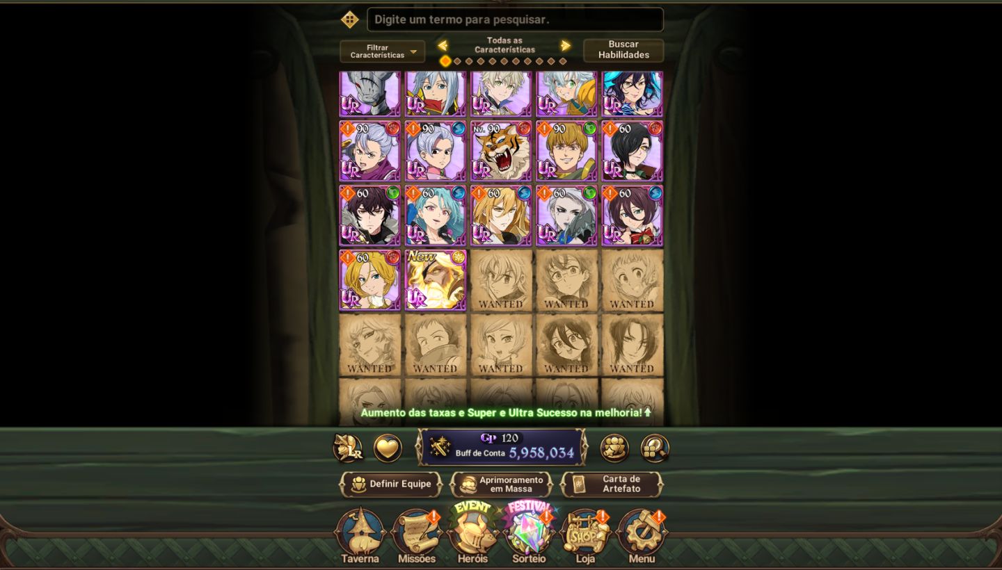 [CONTA 7DS] 6M BOX CC | 7 HERÓIS LR | ODIN (LUZ) | FESTIVAIS + COLABS (RE:ZERO