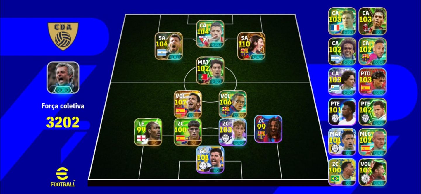[CONTA EFOOTBALL] MESSI + RODRI + EDGAR DAVIDS | FORÇA 3202