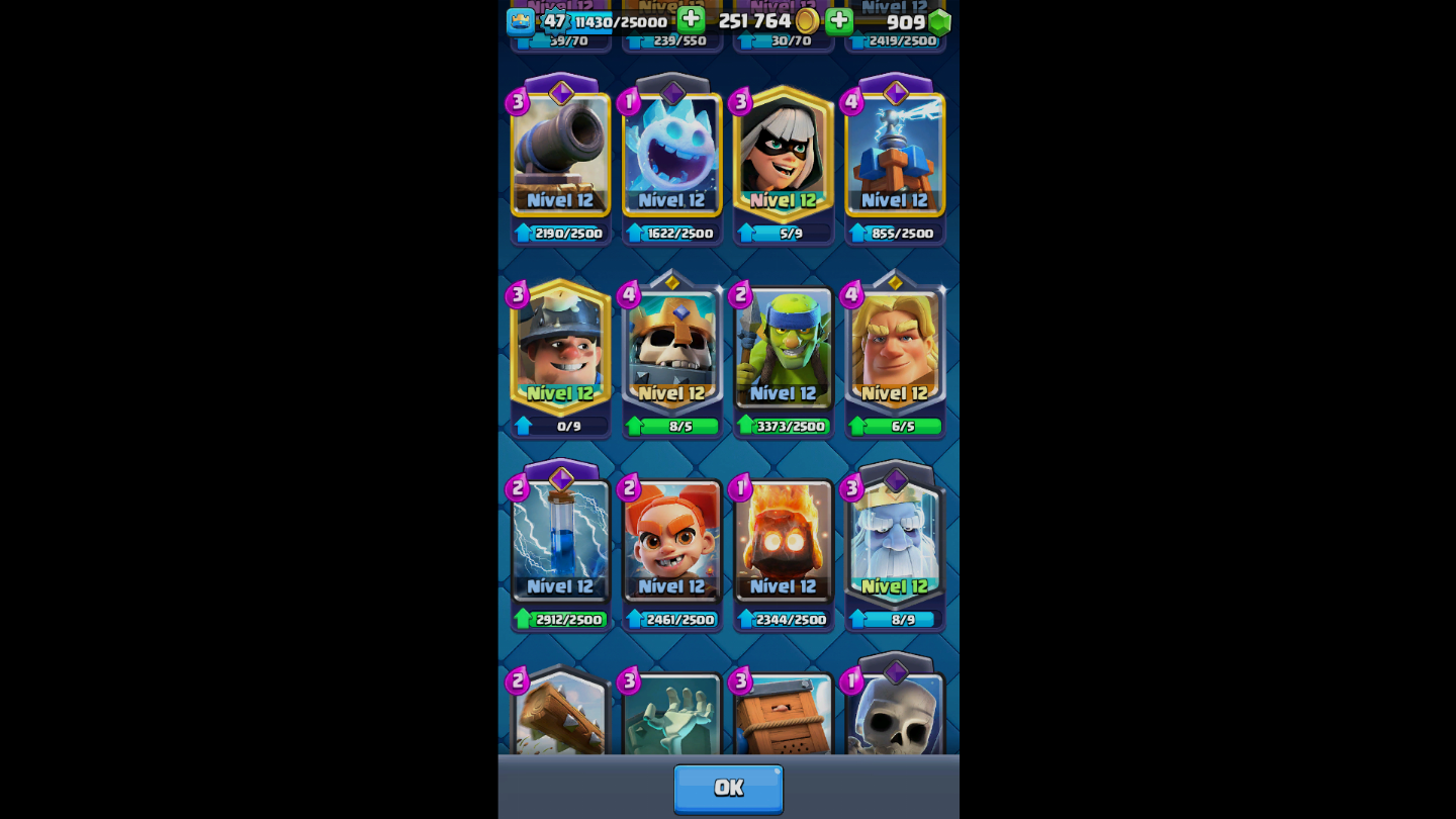 Conta de clash royale com 10k de trofeus muito boa e valor negociavel só vem!!!!