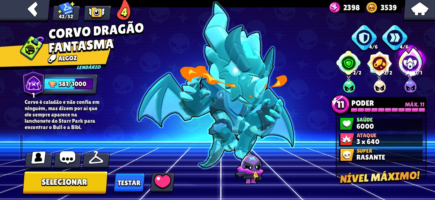 CONTA OG GEMADA COM CORVO DRAGAO BRAWL STARS | 64K | SAZONAIS + PASSES +106/107
