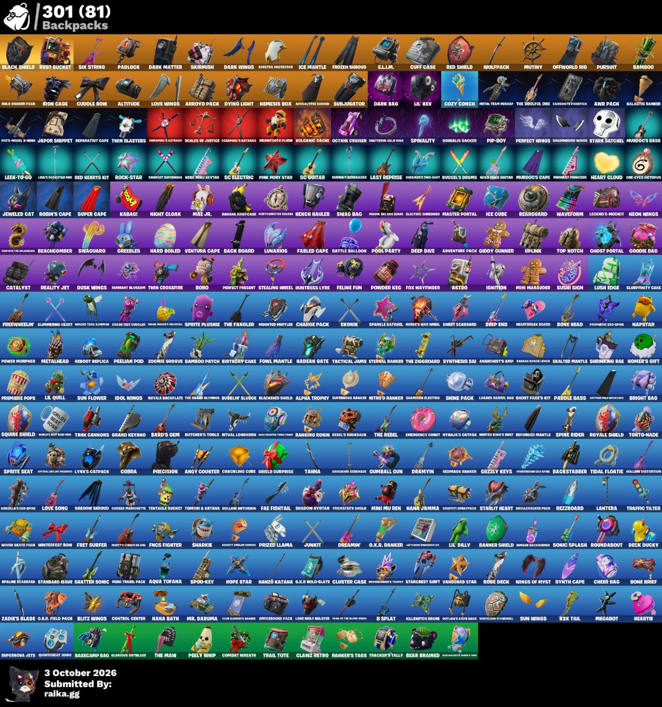 Conta Fortnite OG [PSN/PC/XBOX] Black Knight + The Reaper 243 Skins FULL ACESSO