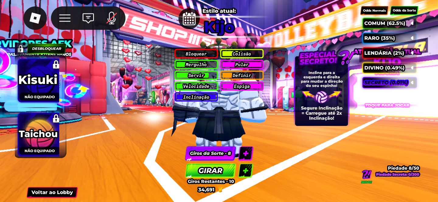 Conta Roblox MONSTRA: Blox Fruits Upado + Volleyball Legends