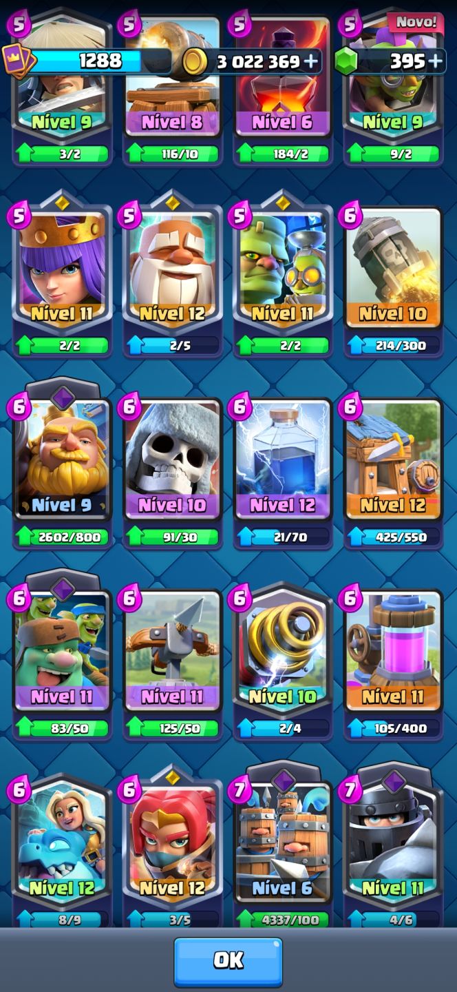 Clash royale com todas as cartas