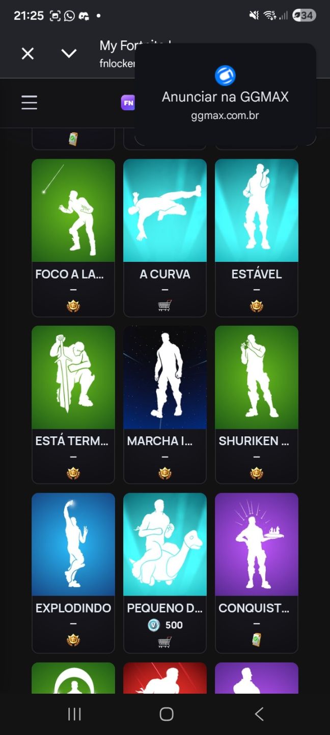 Conta fortnite antiga