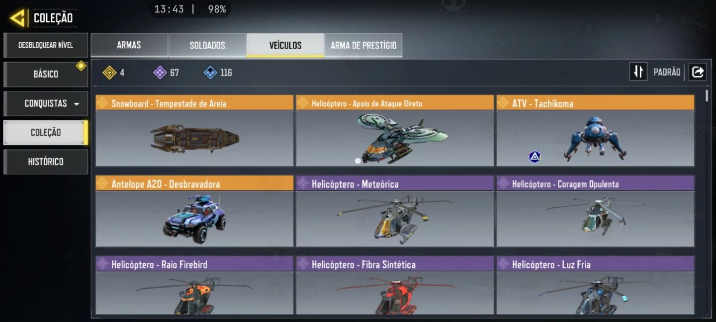 Conta de Call O1f Duty Mobile Premium