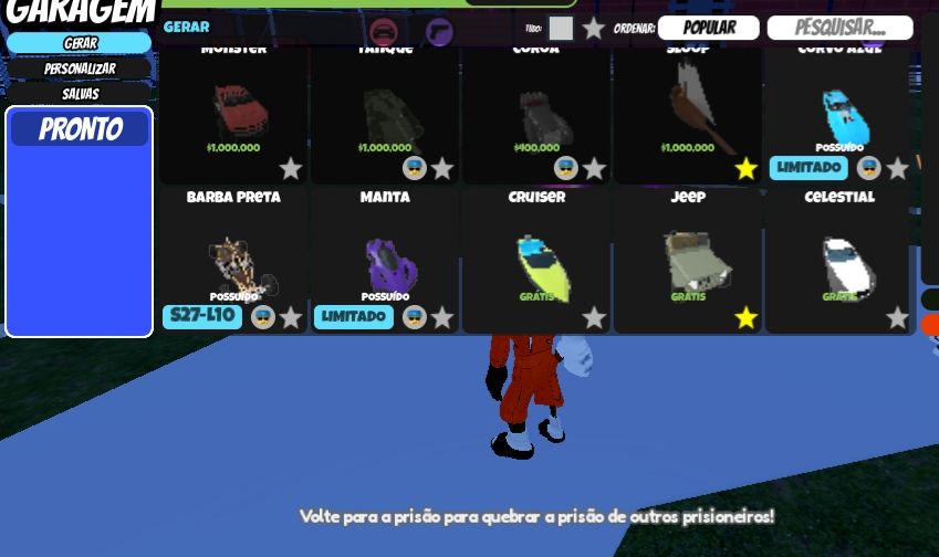 Items limitados de jailbreak