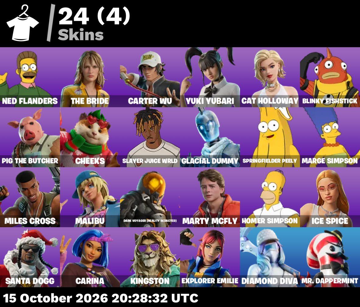 24 Skins fortnite, Ótimas skins no precinho