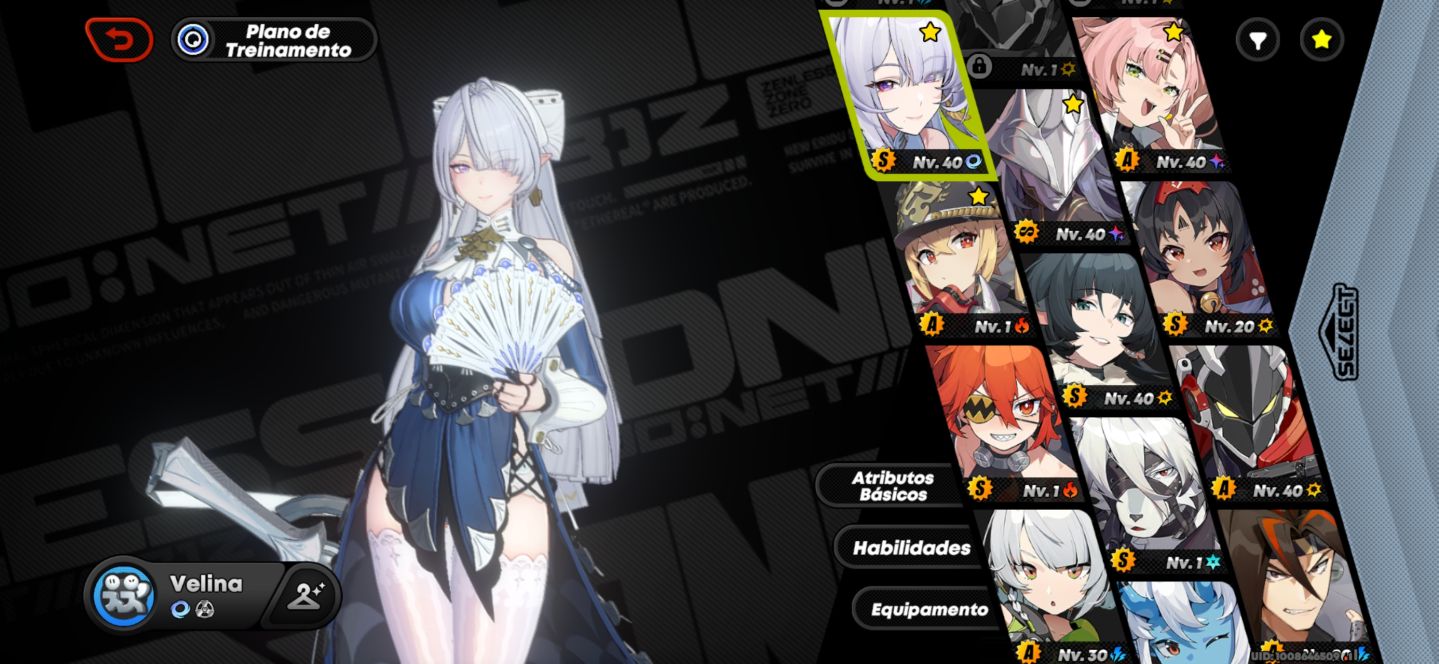 CONTA DE HONKAI STAR RAIL E ZZZs