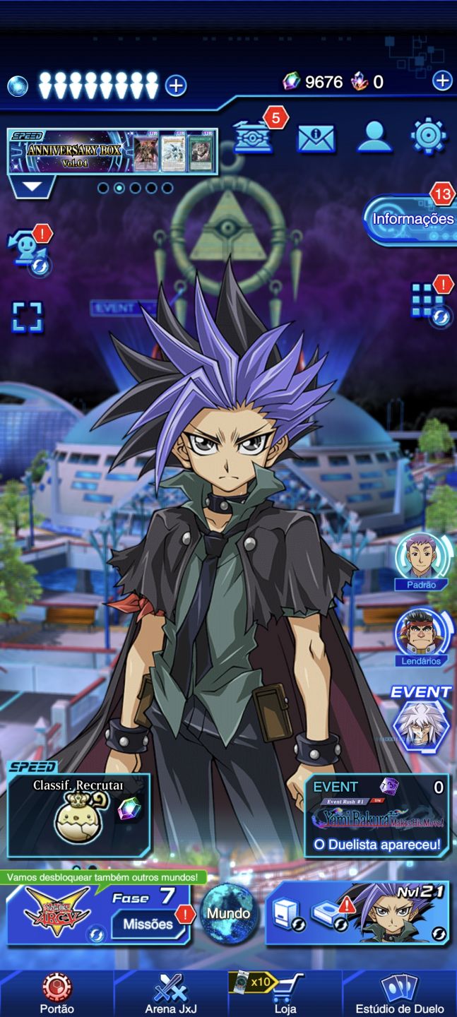 Yu Gi Oh Duel Links conta com 10k de gemas