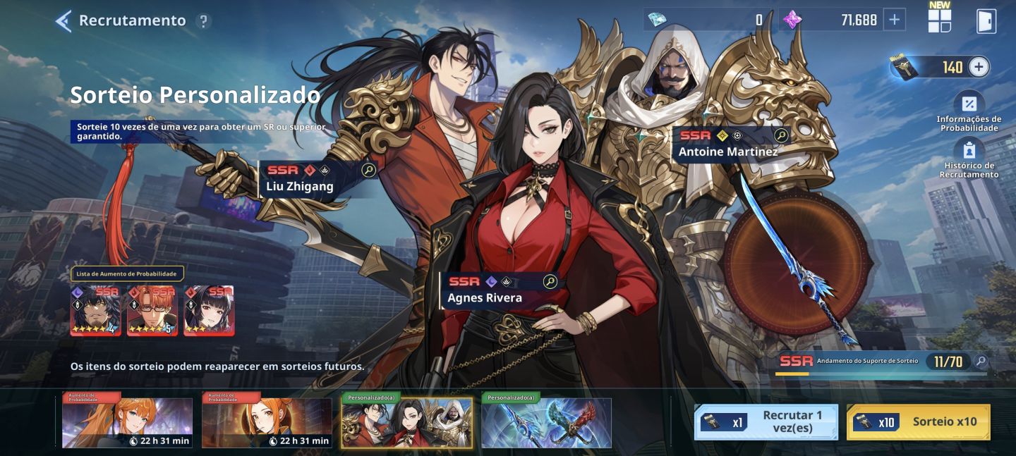 Solo Leveling:Arise conta muito upada com opção de melhorar ainda mais level 160