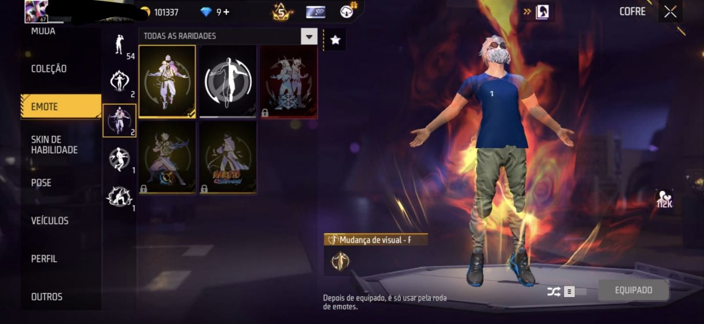 CONTA FREE FIRE BRABA com top dino sobra roxa e muito mais e evolutivas!!!!!